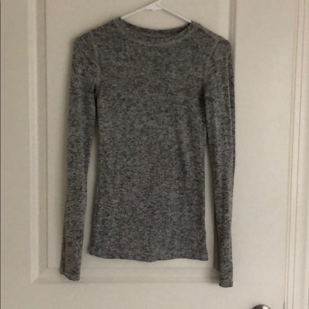 Gray & white Aeropostale long sleeve shirt. Size S